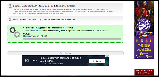 File will be automatically downloaded