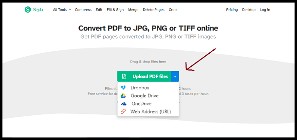 More options to upload