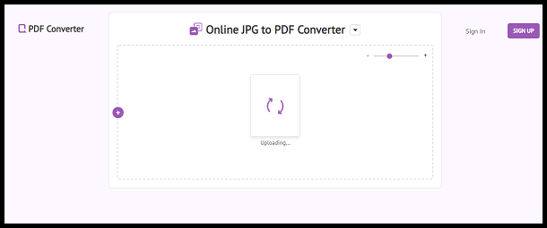 Convert JPG to PDF on Windows 7 Click Convert